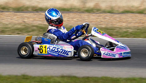 Bo Sørensen kørte sig discplineret og klogt frem til en samlet føring i ICA Junior for Peugeot Super Kart 2006.